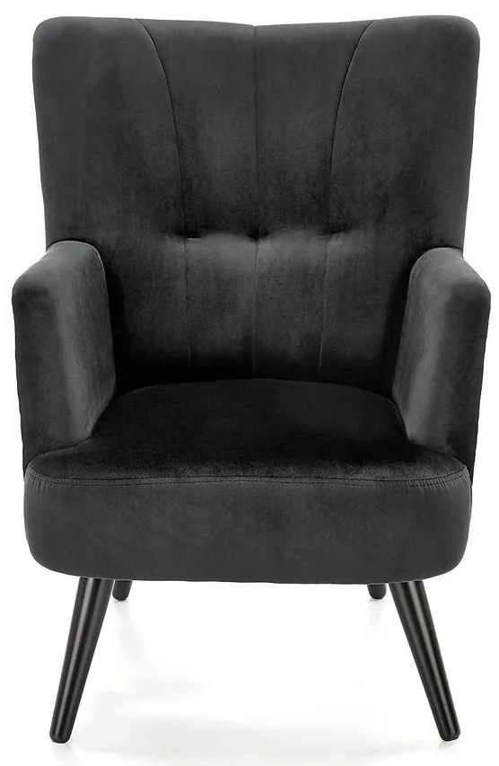 Kreslo Pagoni čierna/čierna