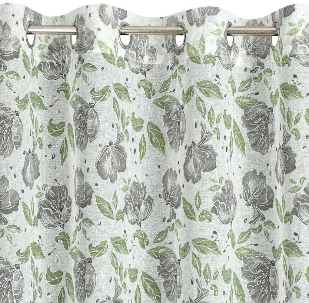 ZÁVES NA KRÚŽKOCH DARI 140X250 CM KVETY