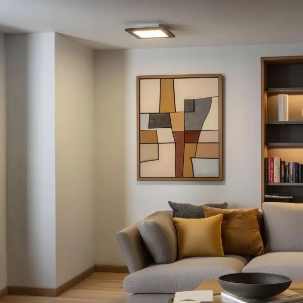 Eglo - LED Stmievateľný prisadený panel SALOBRENA 2 LED/16W/230V hnedá