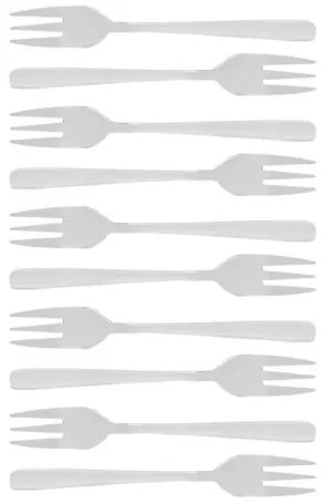 Súprava dezertných vidličiek VIENNA strieborná 734694