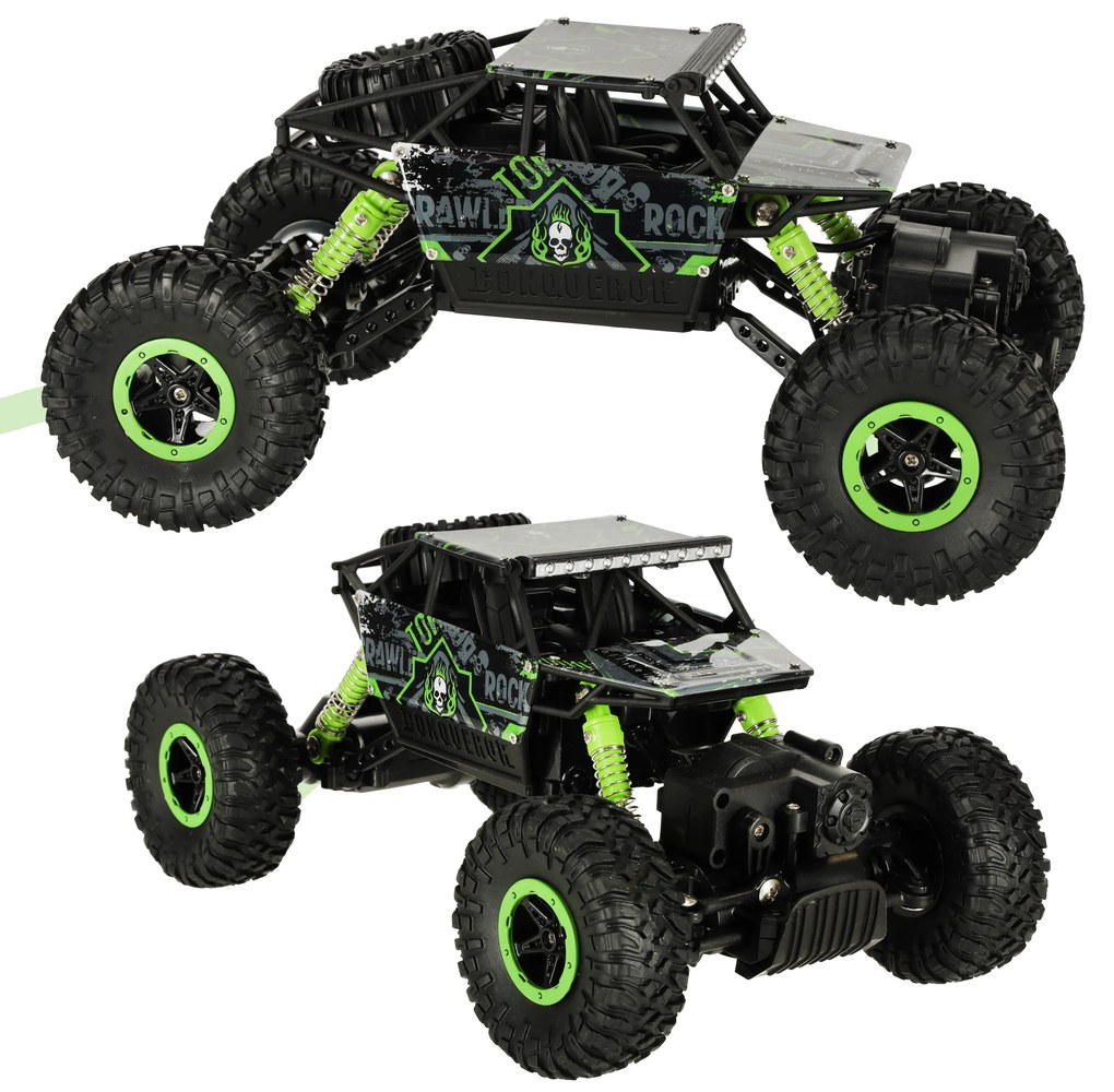 KIK RC Rock Crawler 1:18 terénne auto 4x4, zelené