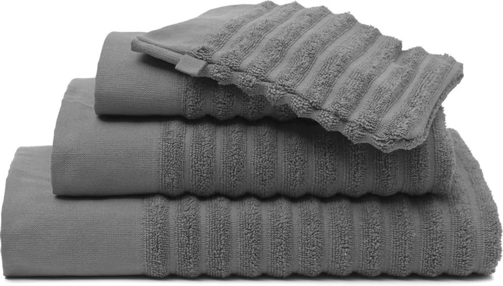 Vandyck uterák Border Mole grey - šedá - 60x110 cm