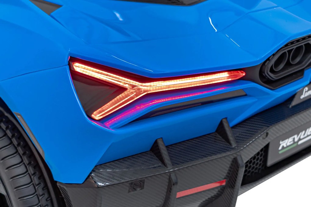 Ramiz Lamborghini Revuelto XL vozidlo Modrá