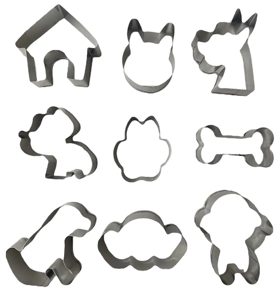 Set vykrajovačiek, 9 ks