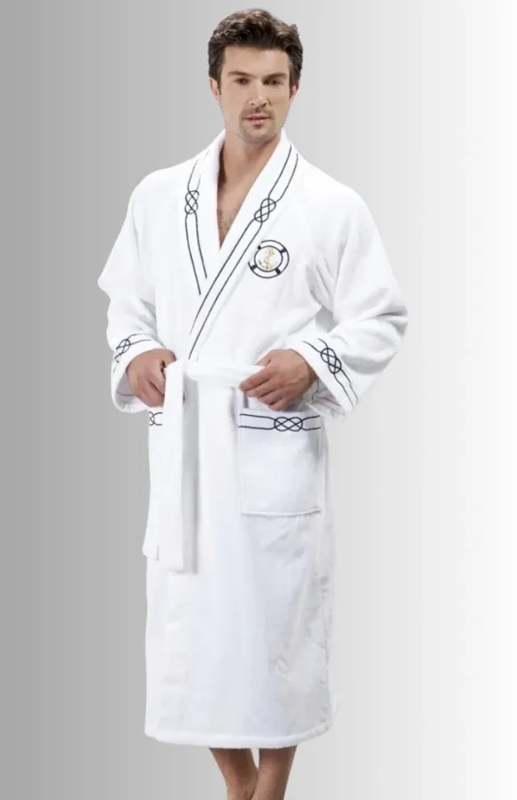 Soft Cotton Luxusný pánsky župan MARINE MAN v darčekovom balení