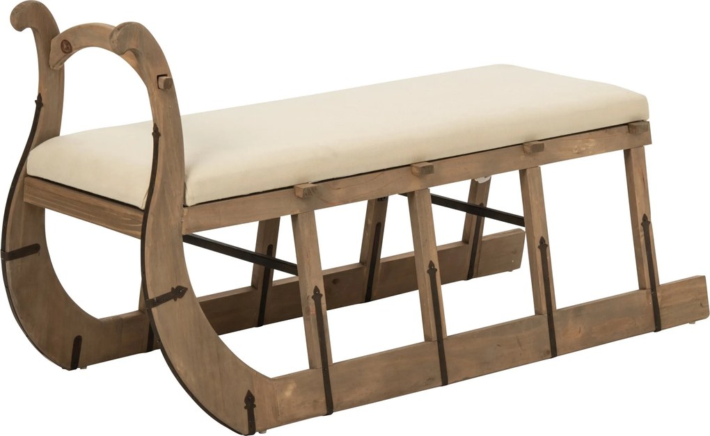 Drevený konferenčný stolík v tvare sánok Sled – 115*68,5*43 cm