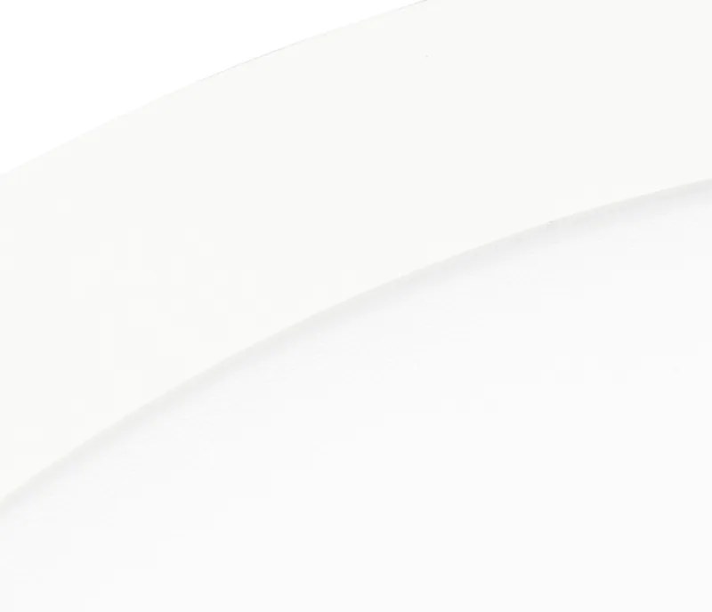 Stropné svietidlo biele 40 cm okrúhle vrátane LED 3-stupňové stmievateľné IP44 - Steve