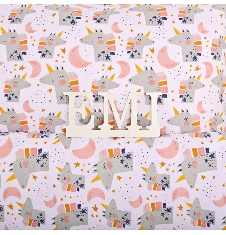 Obliečky detské bavlnené Unicorn EMI, Detský set 90x130 + 45x65