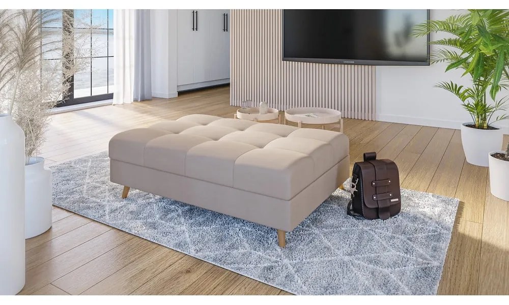 Krémovobiela podnožka Ariella – Ropez