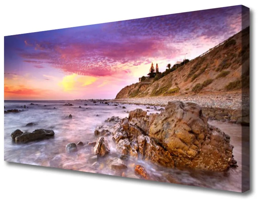 Obraz na plátne More kamene krajina 140x70cm