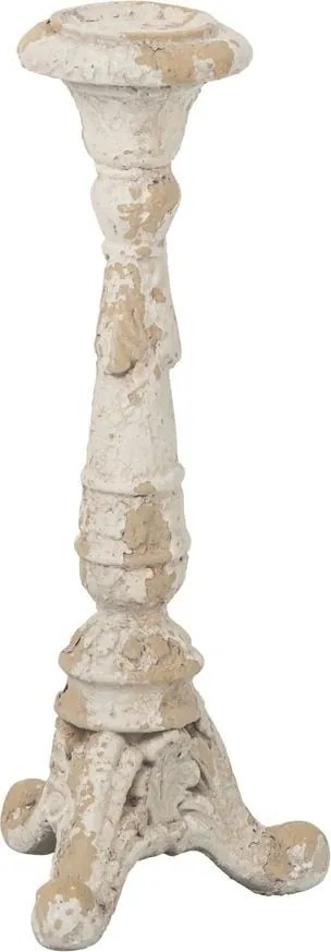 Béžový antik svietnik Antiqou French - 17*16*44 cm