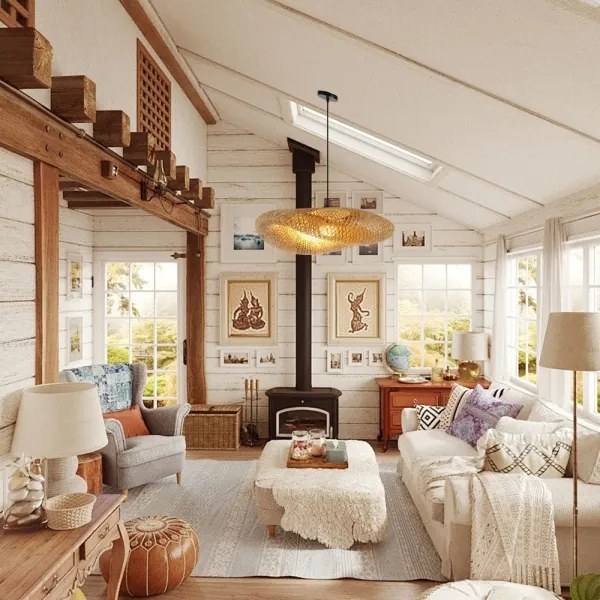 Immax 08270L - Luster na lanku HILO 1xE27/40W/230V pr. 80 cm bambus