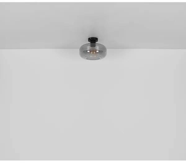 Globo 15566D - Prisadený luster GIUSEPPE 1xE27/40W/230V pr. 28 cm šedá