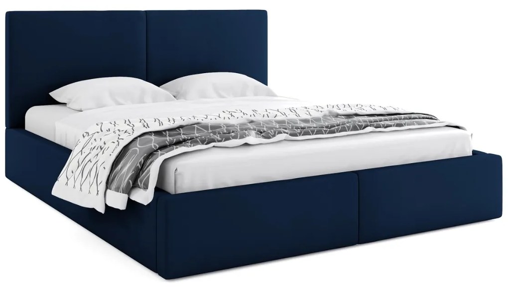 Manželská posteľ HAILEY | bez matraca 160 x 200 cm Farba: Modrá