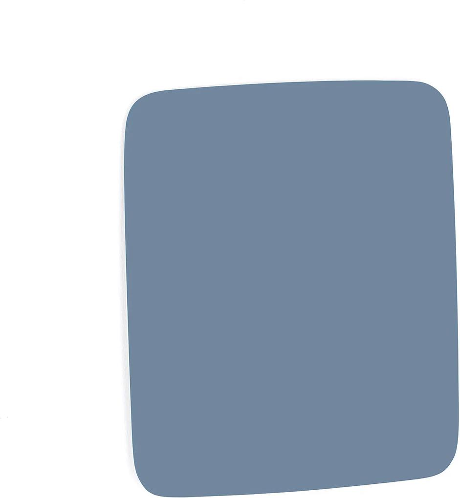 Sklenená magnetická tabuľa Stella so zaoblenými rohmi, 500x500 mm, pastelová modrá