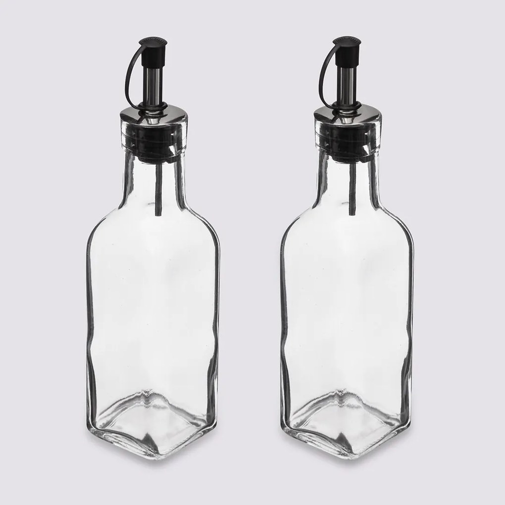 Sklenená fľaša na olej/ocot Twin 160 ml sada 2ks