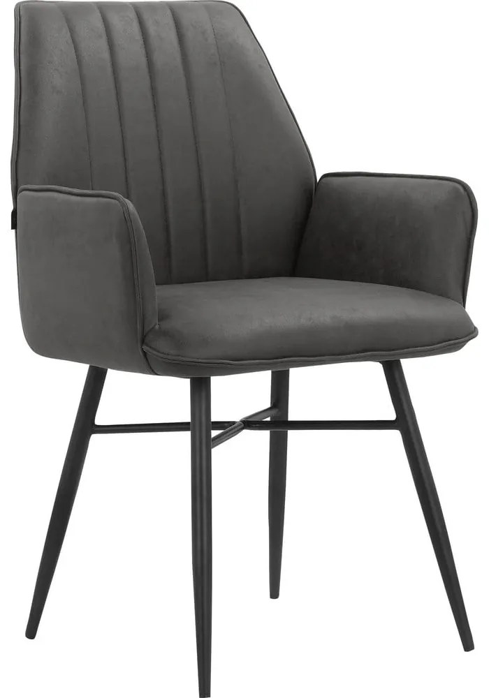 Antracitové jedálenské stoličky v súprave 2 ks Anzo – Støraa