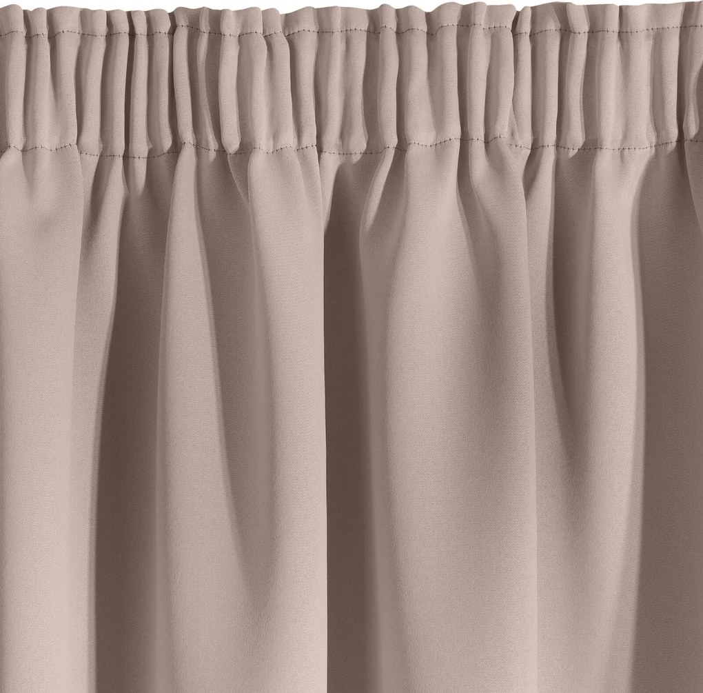 ZATEMŇOVACÍ ZÁVES NA PÁSKE ADLEY 135X270 CM PUDROVÁ