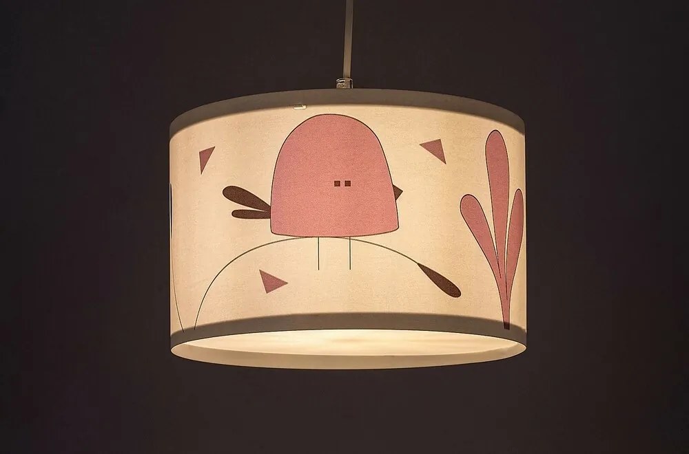 Rabalux 72069 detský závesný luster Fowly, biela