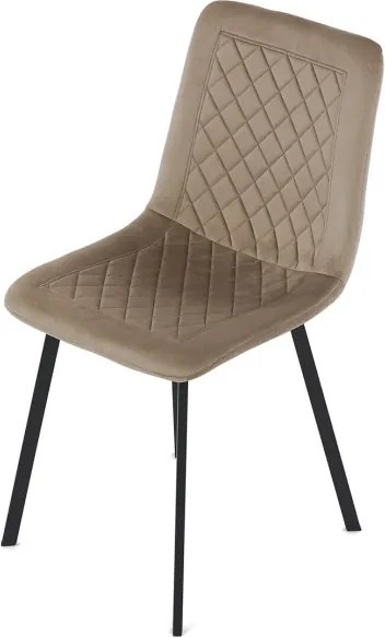 Jedálenská stolička zamatová, béžová DCL-973 CAP4