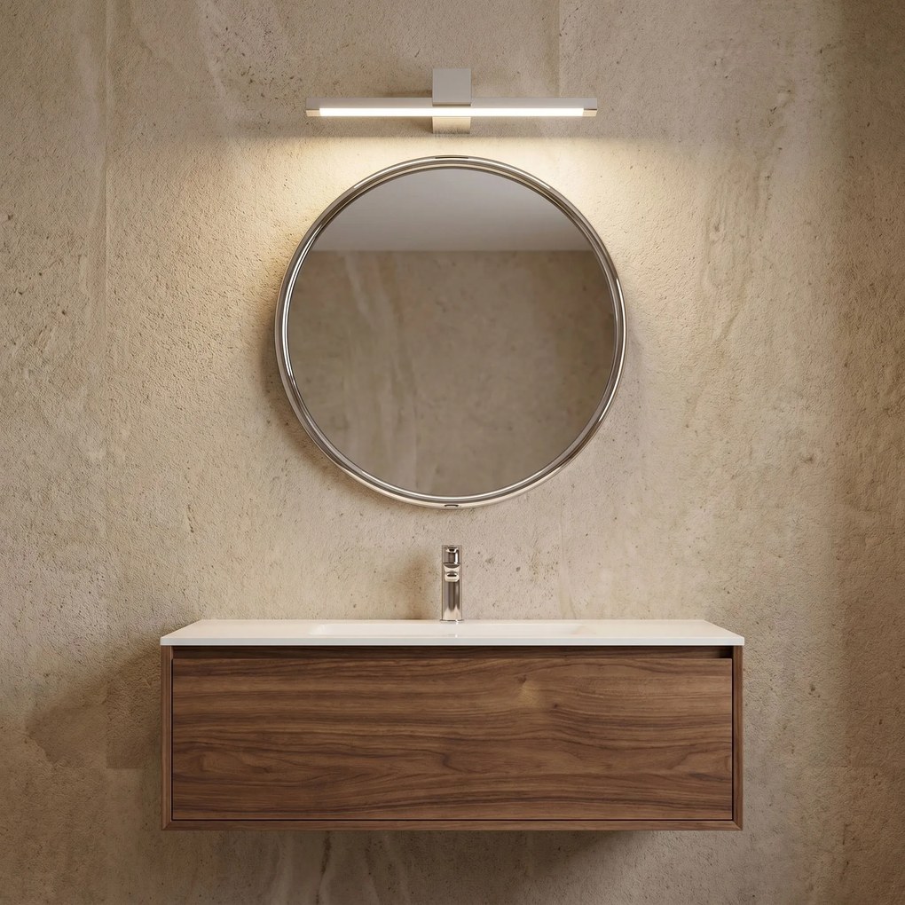 Toolight Toolight, LED nástenné svietidlo, 40cm, 8W, 4000K, 1000lm, SWE040-1W, chrómová, OSW-20140