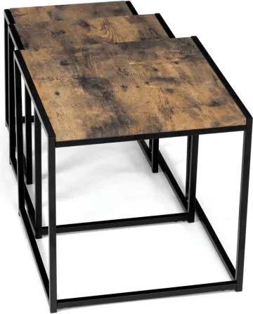 Sada 3 konferenčných stolíkov old wood AF-3003 OLW