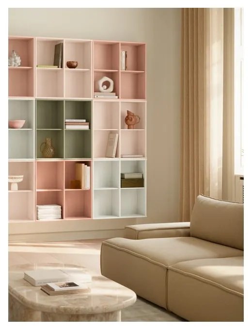 Svetloružová závesná knižnica 70x70x27 cm Mistral – Hammel Furniture