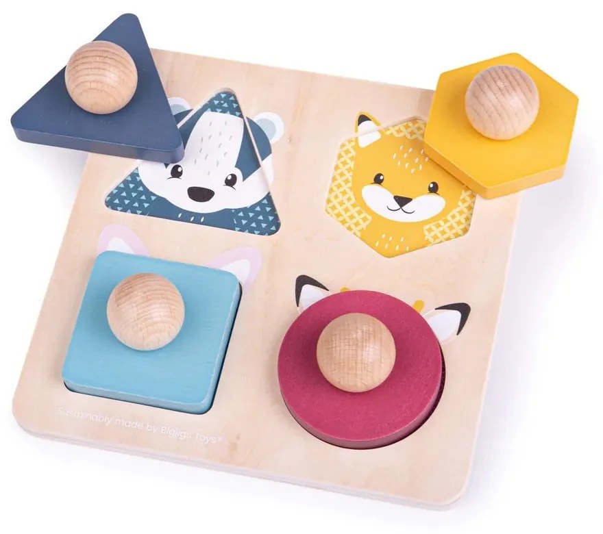 Bigjigs Toys Puzzle v tvare zvieratiek