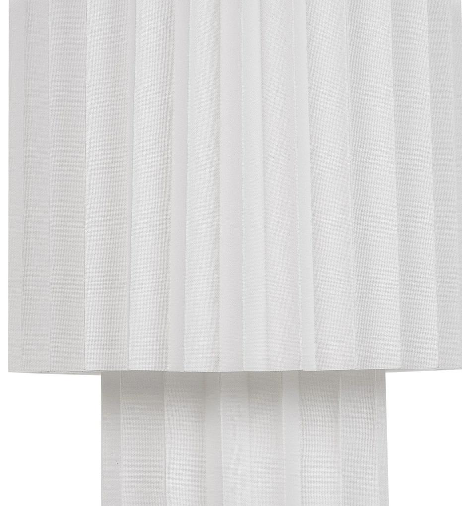 Ľanová stolná lampa biela ALFEIOS Beliani