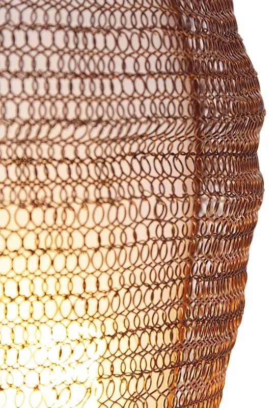 Orientálna nástenná lampa bronzová 45 cm - Nidum