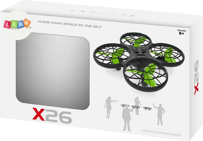 LEAN Toys SYMA X26 Dron na diaľkové ovládanie Black