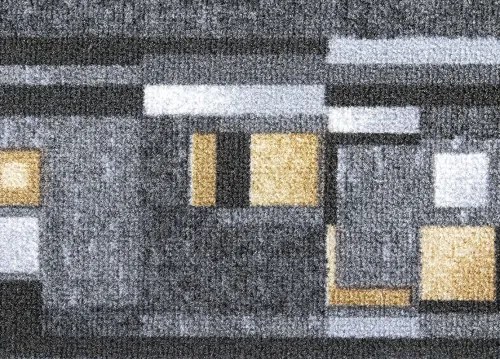 Koberce Breno Behúň BOMBAY 97, šíře role 100 cm, sivá, viacfarebná