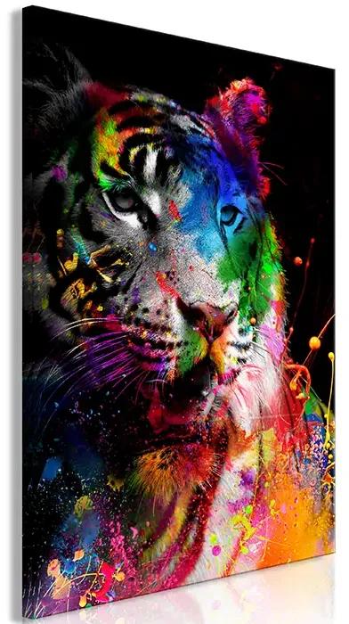 Artgeist Obraz - Bengal Tiger (1 Part) Vertical Veľkosť: 40x60, Verzia: Premium Print