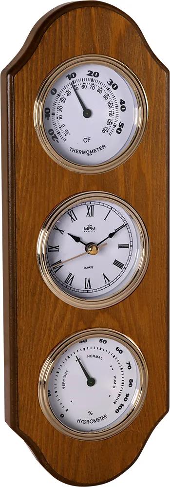 Nástenné hodiny drevené MPM E06.3894.50