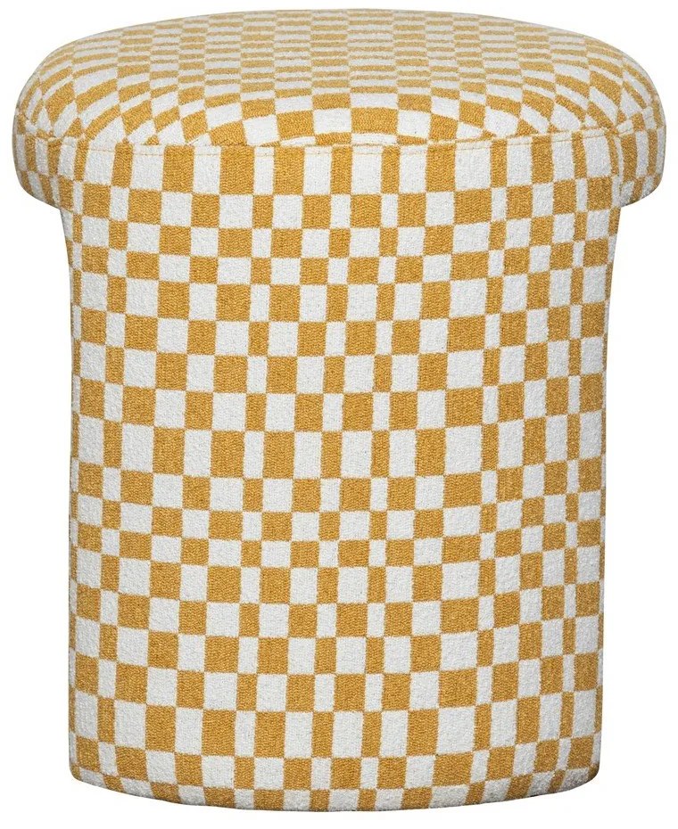 Žltá čalúnená stolička Charlie – WOOOD