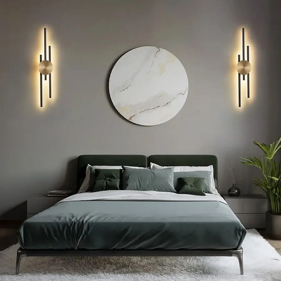 Toolight Toolight, Nástenné svietidlo LED APP1437-W BLACK GOLD, OSW-07685