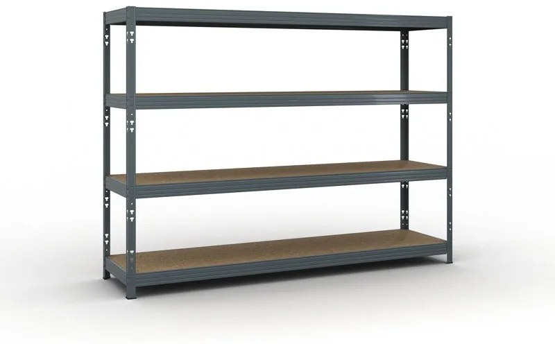 Policový regál 1+1 ZADARMO, 1853x2400x600 mm, nosnosť 450 kg
