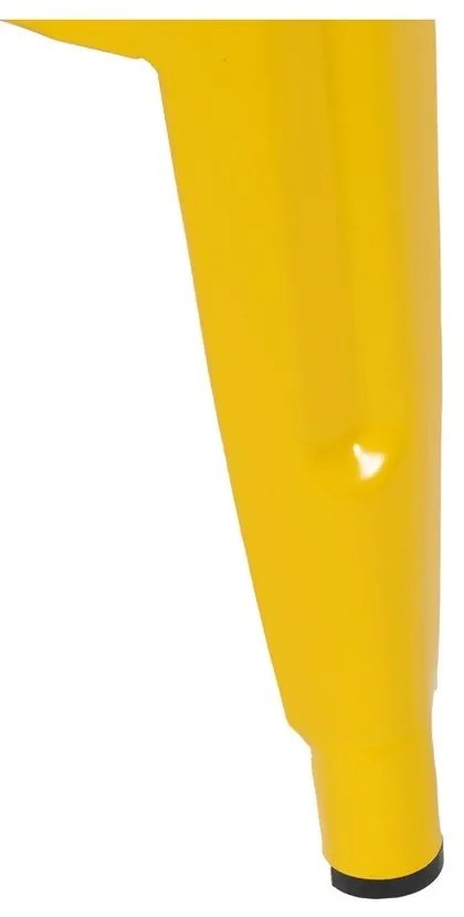 Žlté kovové barové stoličky v súprave 2 ks (výška sedadla 76,5 cm) – Ixia