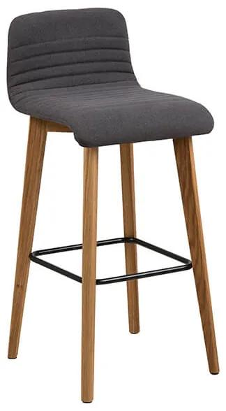 Arosa barová stolička sivá