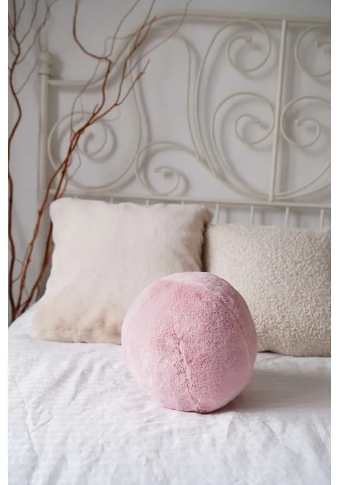 Dekoračný vankúš z mikroplyšu ø 25 cm Top – Mioli Decor