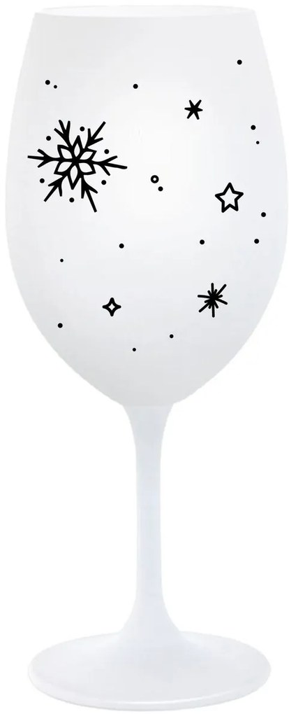 ZIMĚNKA - biely pohár na víno 350 ml