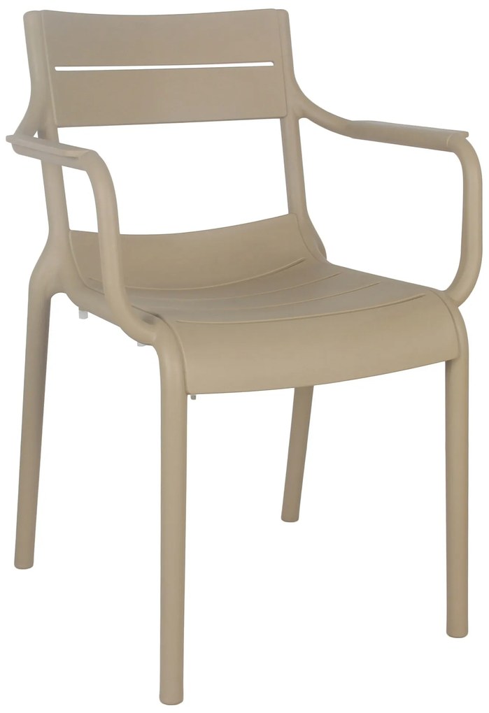 LUSSO Béžová - MODERNÁ STOLIČKA DO KUCHYNE ZÁHRADY KAVIARNE (STOHOVATEĽNÁ)
