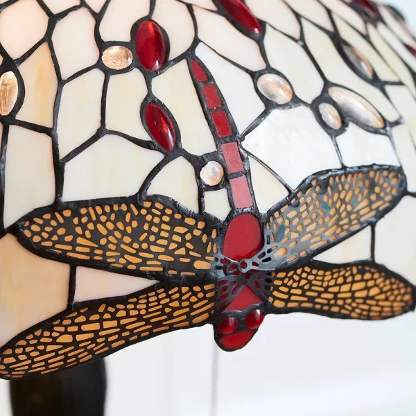 Endon 64085 - Stolná lampa Tiffany DRAGONFLY 2xE27/60W/230V pr. 41 cm