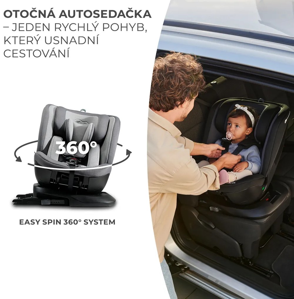 KINDERKRAFT Autosedačka Xpedition 2 i-Size 40-150cm Grey