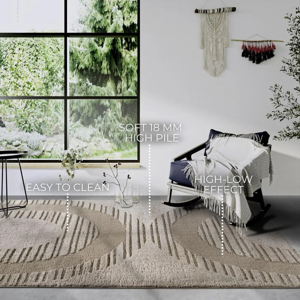Béžový koberec 80x120 cm Bartoux Beige – Elle Decoration