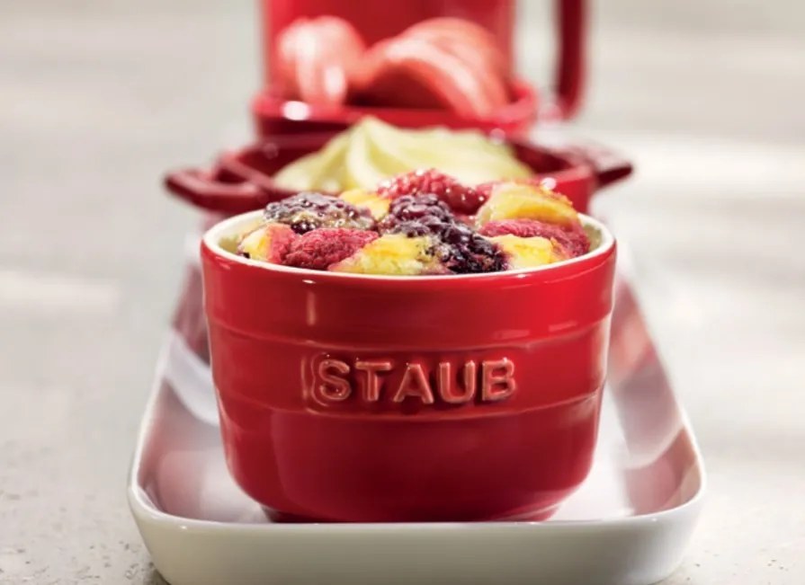 Staub súprava 2 keramických minirampúšikov 8 cm/0,15 l čerešňa, 40511-103