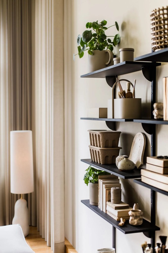 Ferm Living Úložný box s vekom Paper Pulp Large – set 2 ks