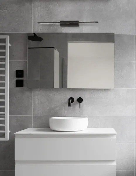 Moderné nástenné svietidlo Mondrian 62 čierne