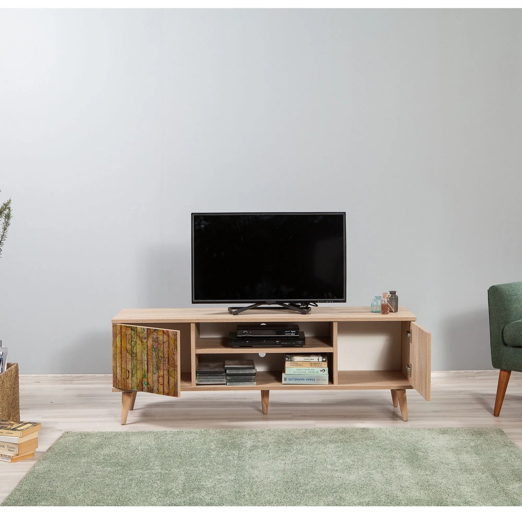 TV stolík/skrinka Thalia 725 (dub sonoma). Akcia -18%. Vlastná spoľahlivá doprava až k Vám domov. 1088371