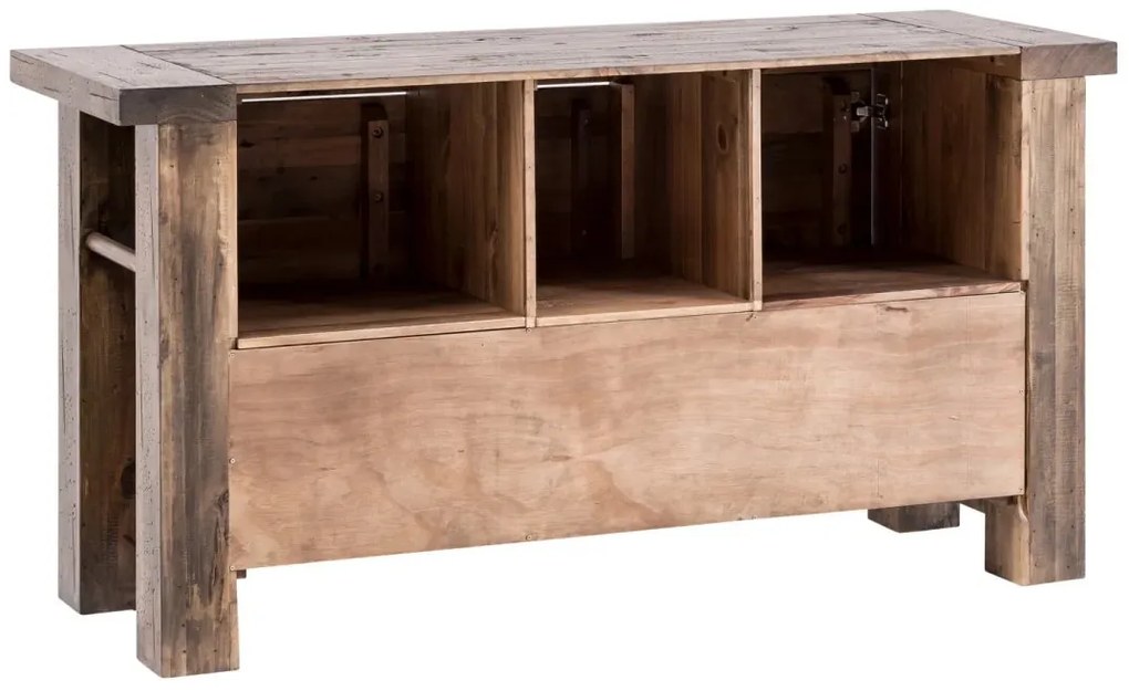 furniture-nabytek.cz - Masivní skříňka pod umyvadlo Cancún z recyklované borovice, lakovaná, hnědá